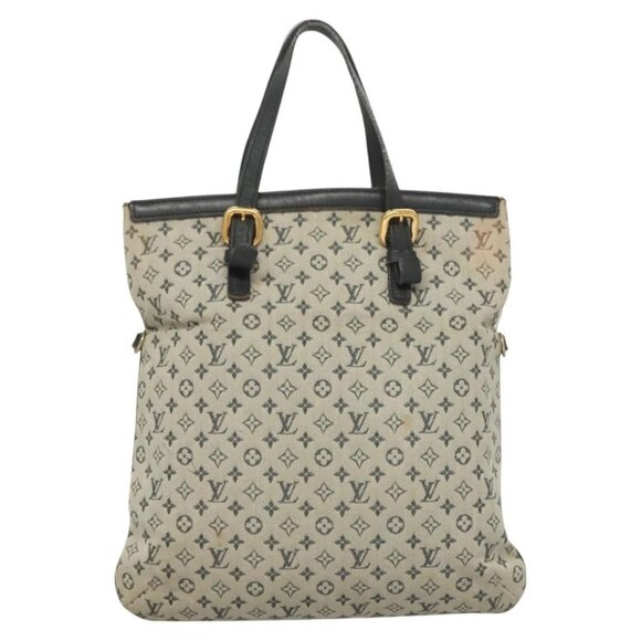 LOUIS VUITTON Monogram Mini Françoise Tote Bag 2way Blue M92208 LV Auth 129802 - Picture 2 of 16